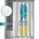 Summer fruit pineapple DURABLE SHOWER CURTAIN - LeobonZone