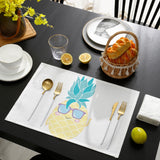Summer fruit pineapple Personalized Table Placemats - LeobonZone